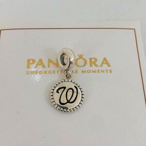 ✨🔥Pandora Washington Nationals Dangle Charm S925 Silver with box